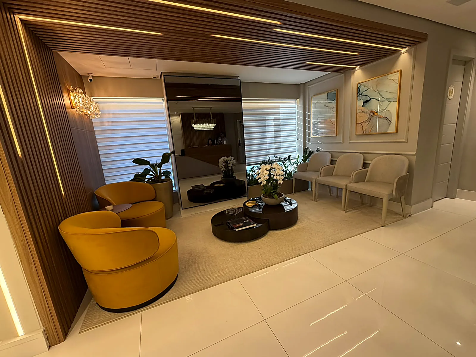Sala de espera da clínica